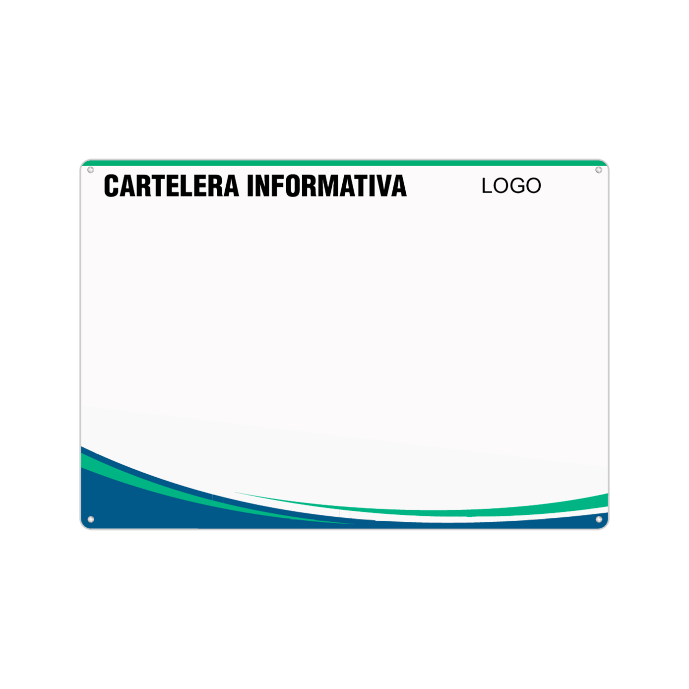 Aviso sin iluminación